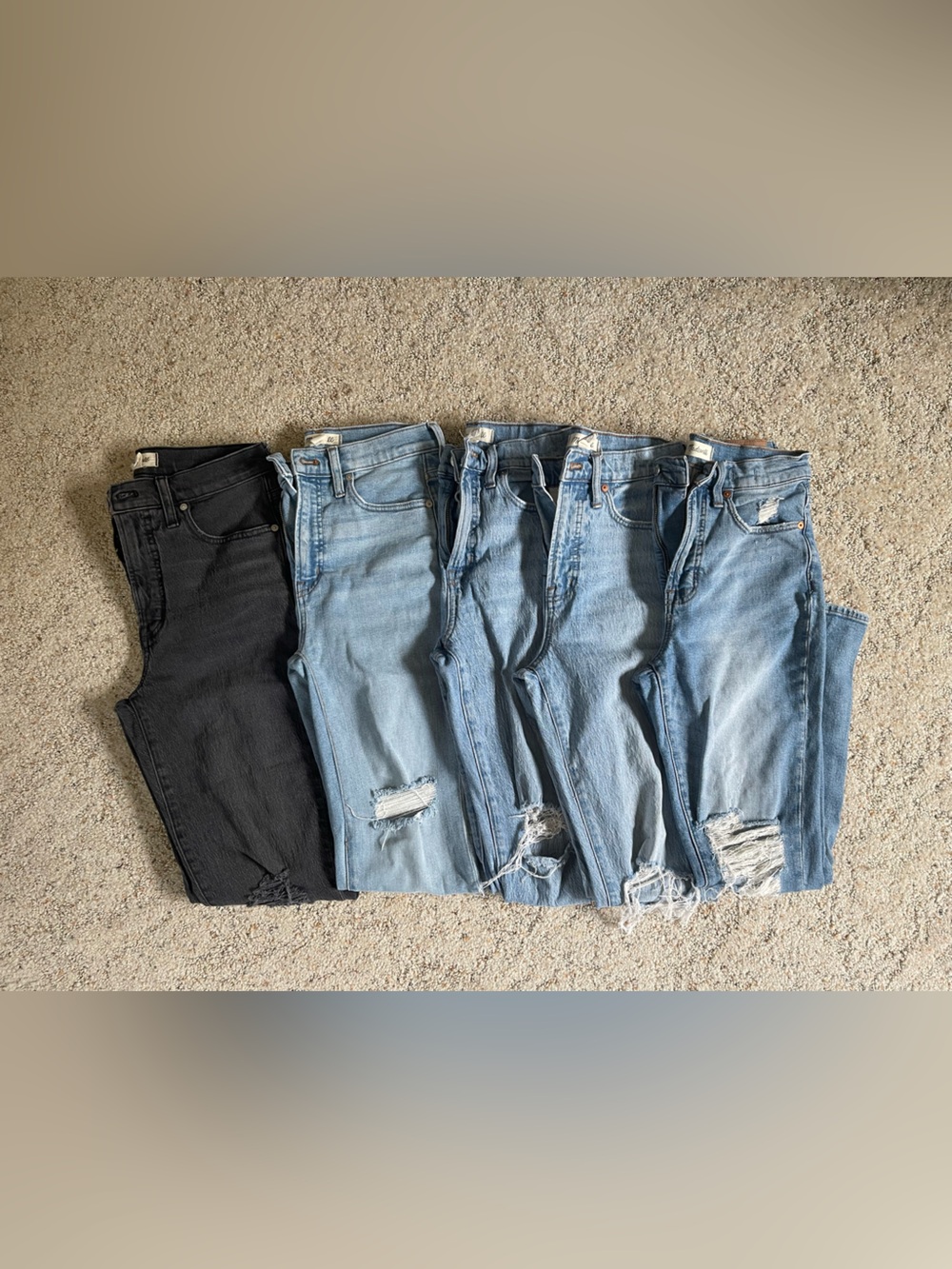 Set of 5: Madewell The Perfect Vintage Jeans